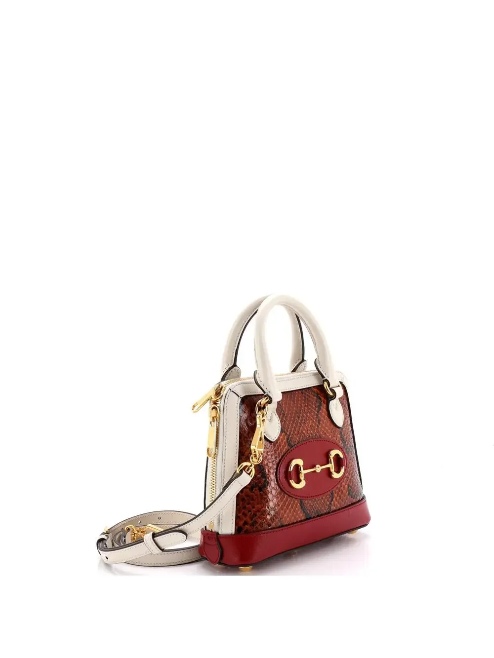 Gucci Horsebit Top Handle Bag Python #285833G24B - Picture 2 of 6